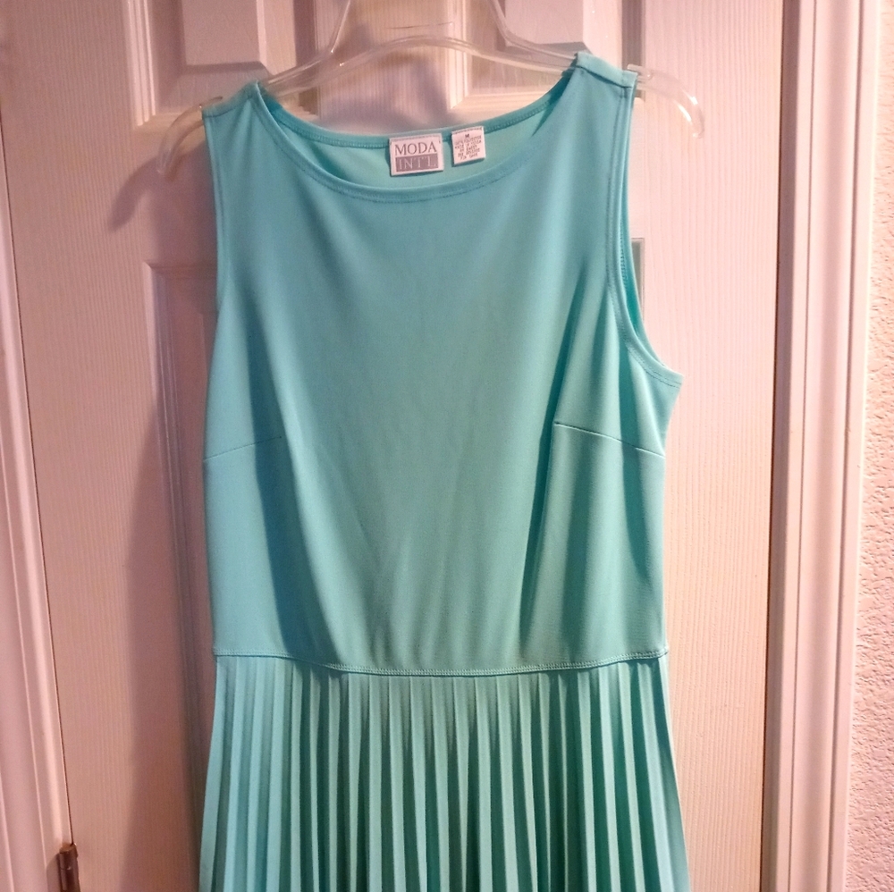 Aqua summer dress